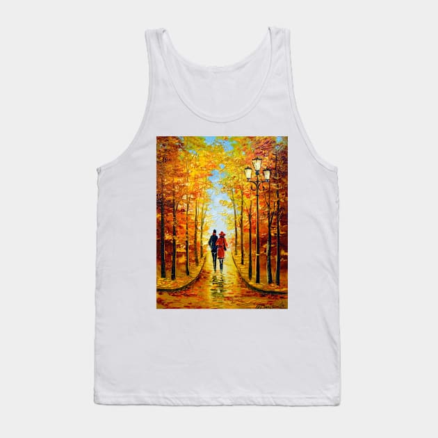 Autumn walk in the Park Tank Top by OLHADARCHUKART